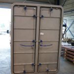 Centraal gesloten dubbele rvs deur